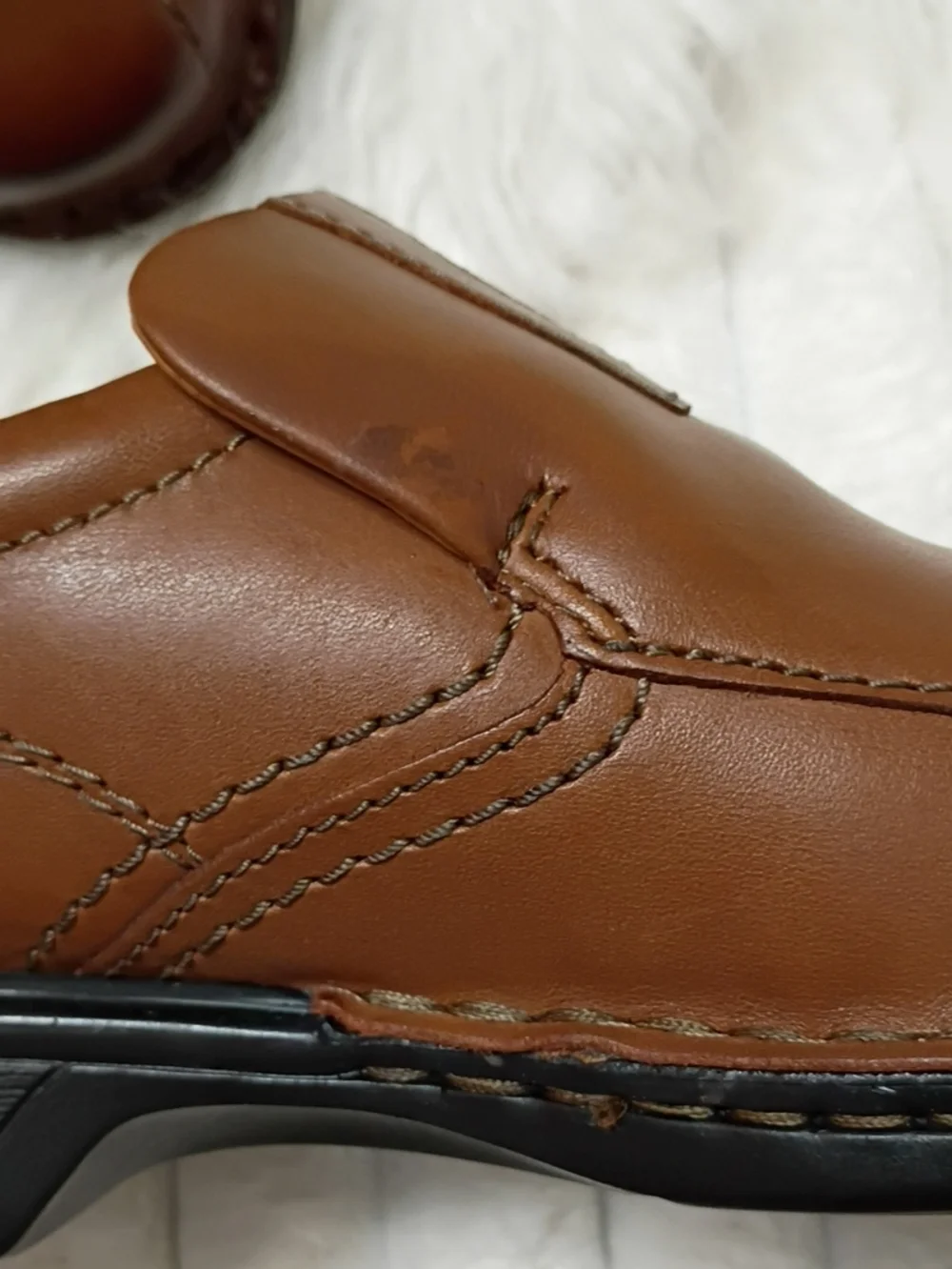 New Clarks Escalade Step Brown Leather Slip-On Comfort Loafers Men's 7M